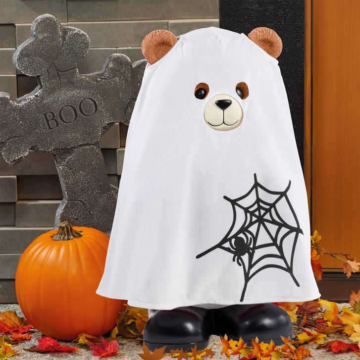 23.6" Holiday Bear with Ghost Costume