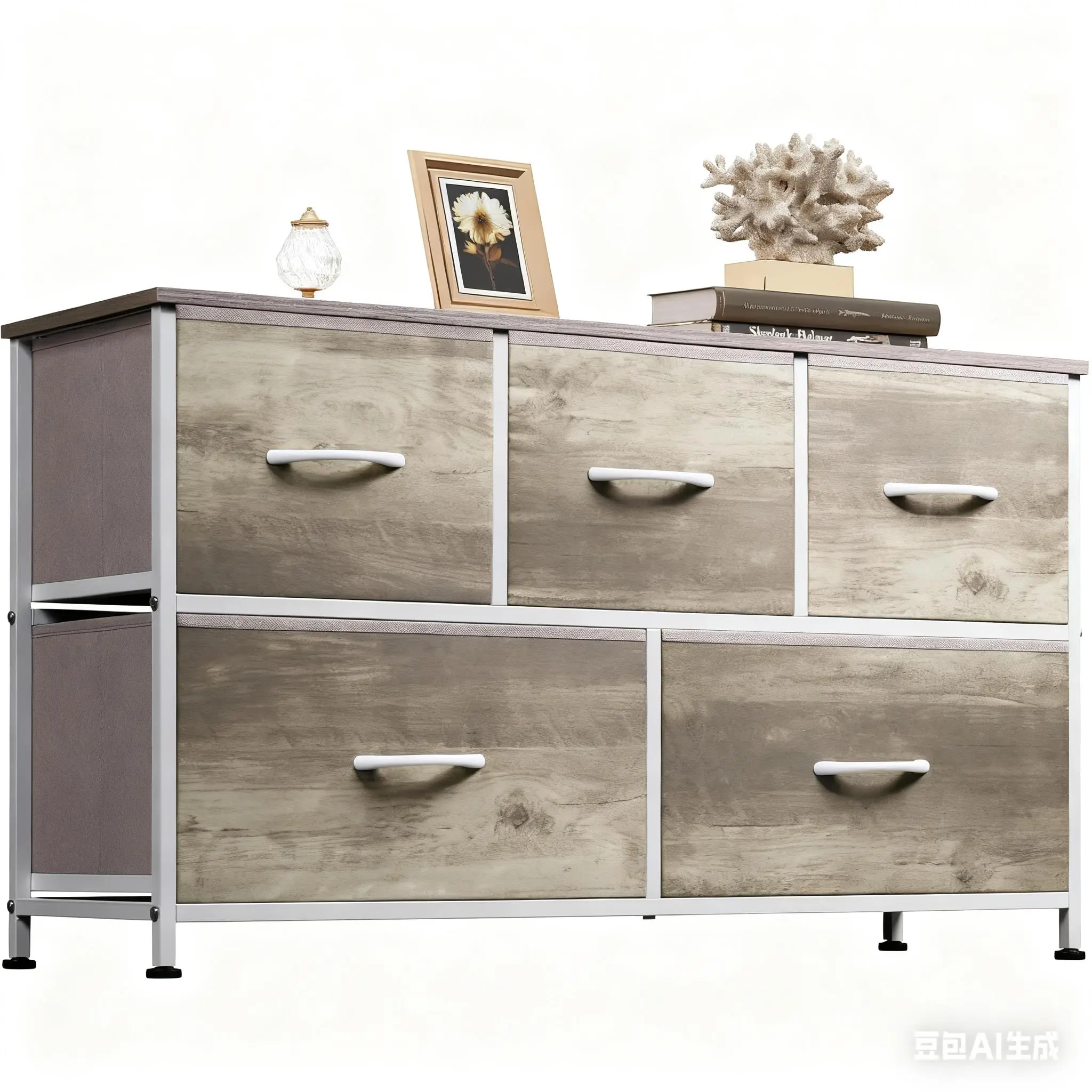 5-Drawer Sturdy Chest of Drawers - Modern Dresser Storage Chest