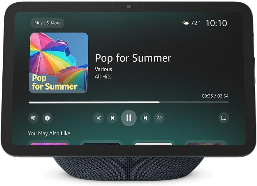 Vibrant HD 8.7" display with spatial audio