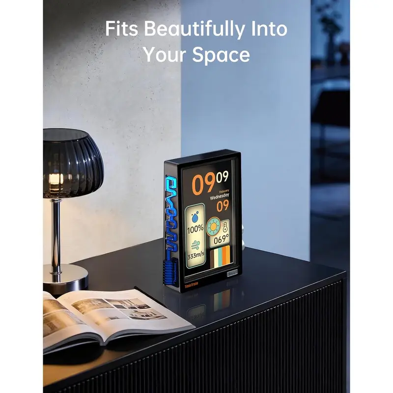 Times Frame WiFi Smart Digital Photo Frame - 10.1in Transparent Desk Display