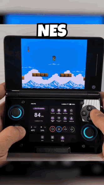Pre-configured emulation platforms and game interfaces on AYN Thor