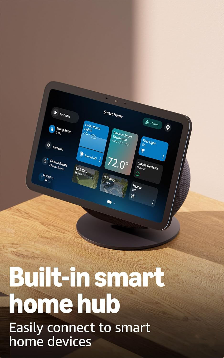 Vibrant HD 8.7" display with spatial audio