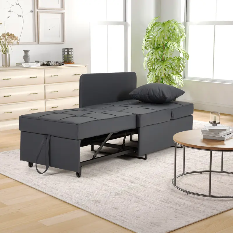  3-in-1 Convertible Lounge Chair Bed