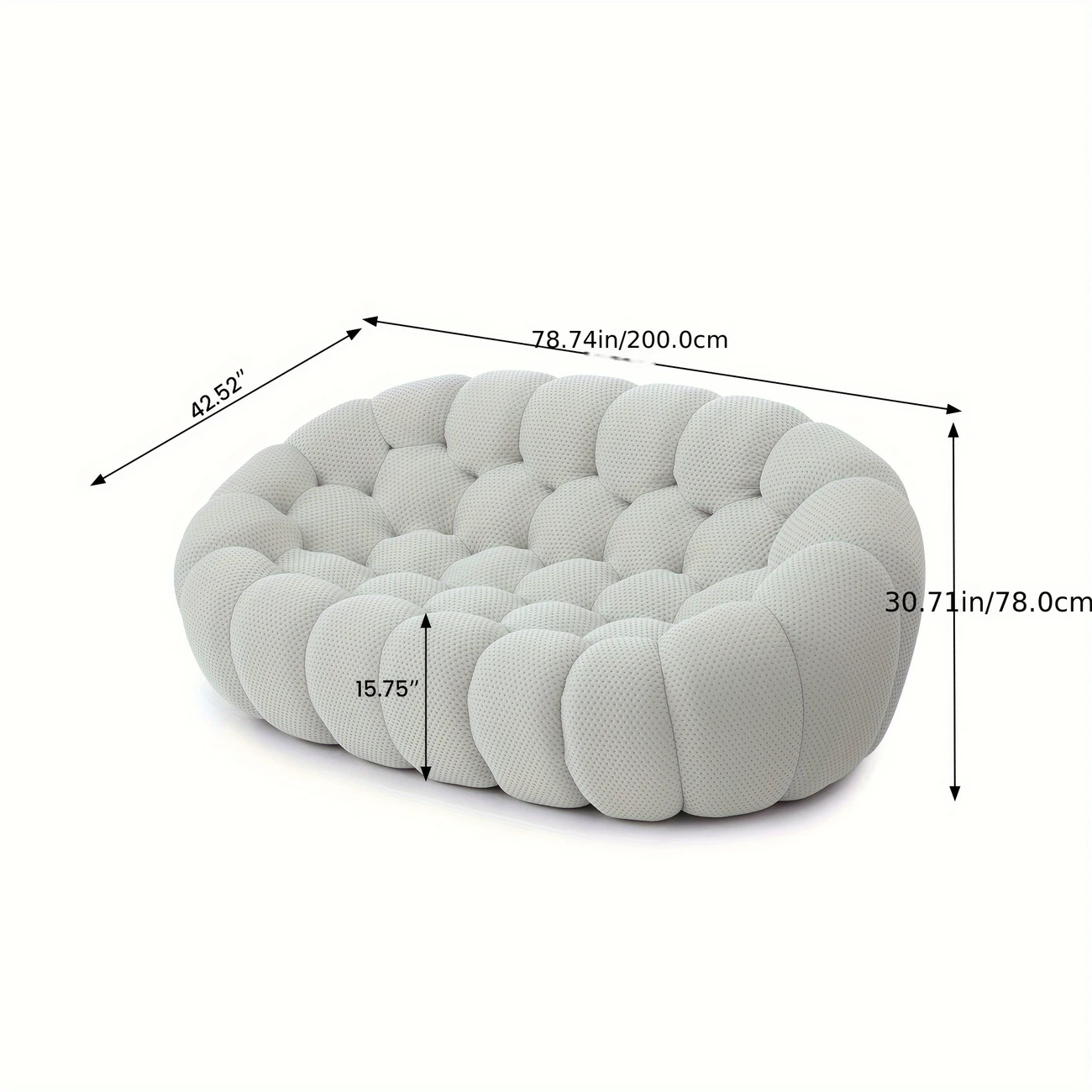 White Bubble Sofa in modern living room