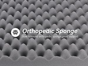 Orthopedic memory foam layer inside human dog bed