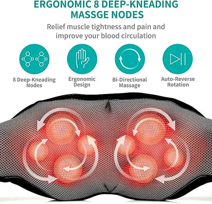 [Cordless] Neck Shoulder Back Massager with Heat