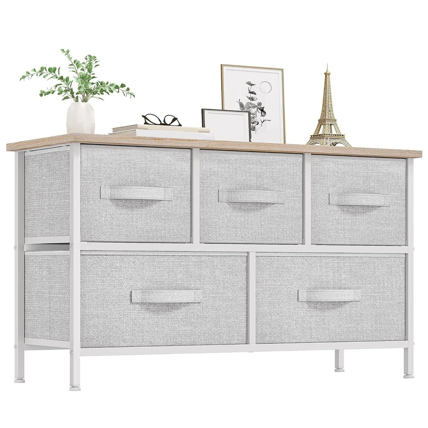 5-Drawer Sturdy Chest of Drawers - Modern Dresser Storage Chest