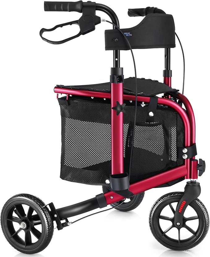 3-in-1 Ergonomic Walker with Stool | Aluminum Frame