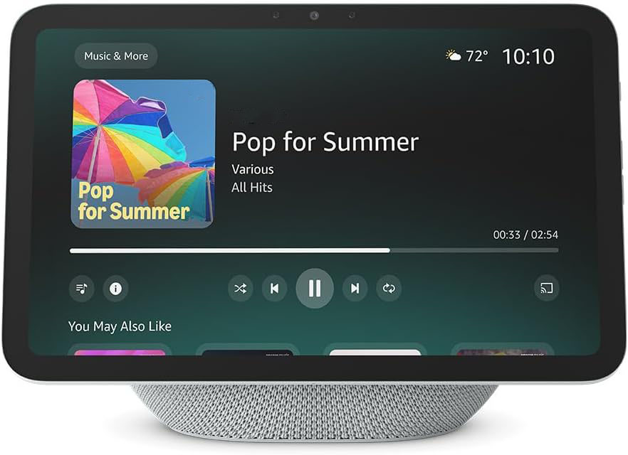Vibrant HD 8.7" display with spatial audio