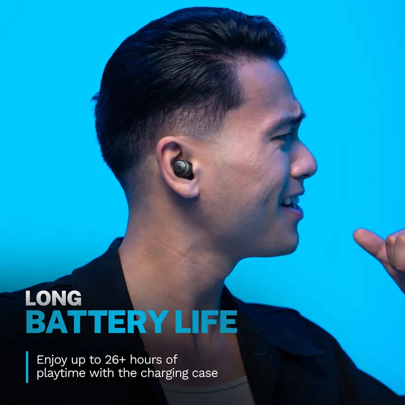 True Wireless Earbuds with 35+ Hour Playtime
