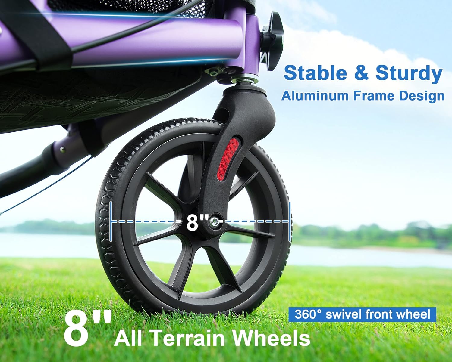 3-in-1 Ergonomic Walker with Stool | Aluminum Frame