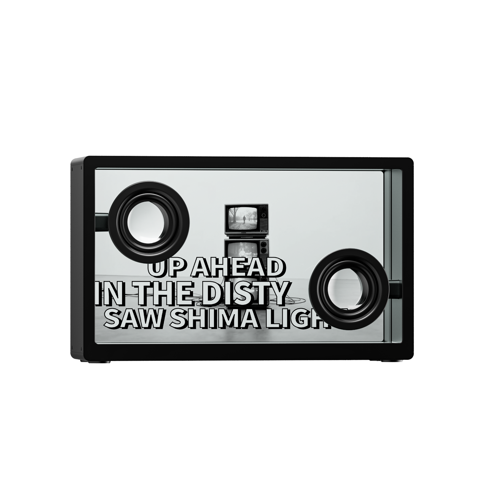 Transparent Glass Lyric Speaker