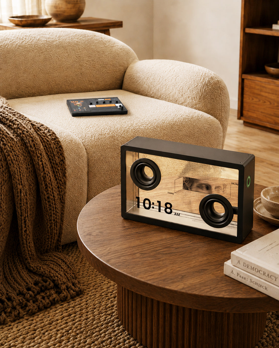 Transparent Glass Lyric Speaker