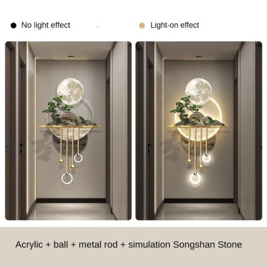 3D Wall Decoration - Moon Wall Decor LED Lamp