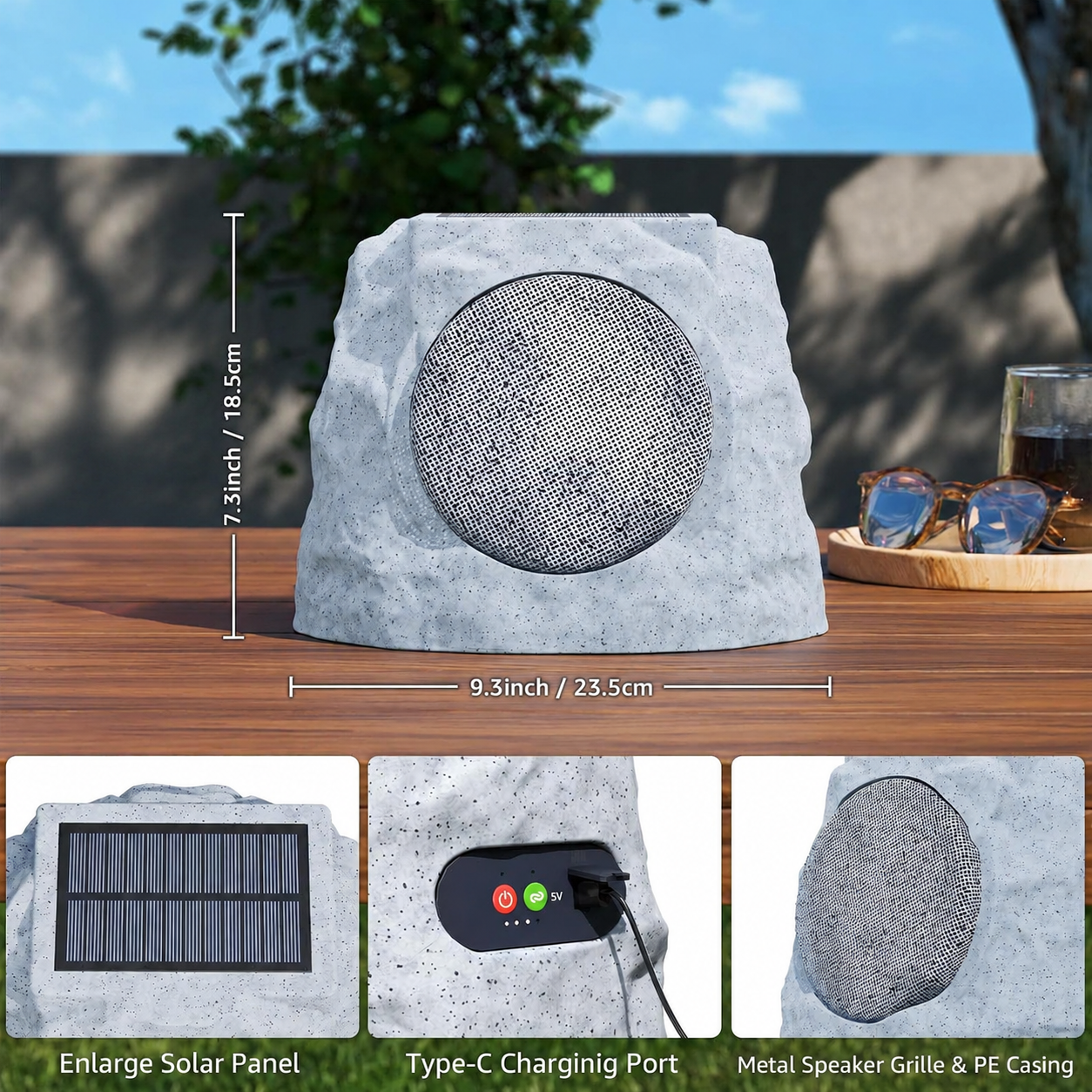 Rock Speakers Outdoor Water-Resistant IP44