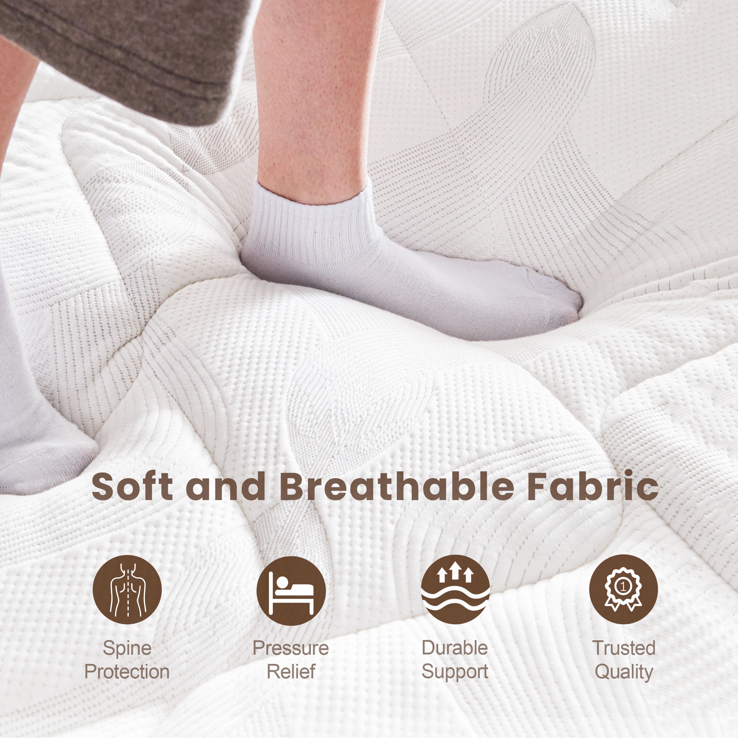 🎉Special Summer Offer!🛏️Mattress 10-12 Inch Hybrid Mattresses in a Box