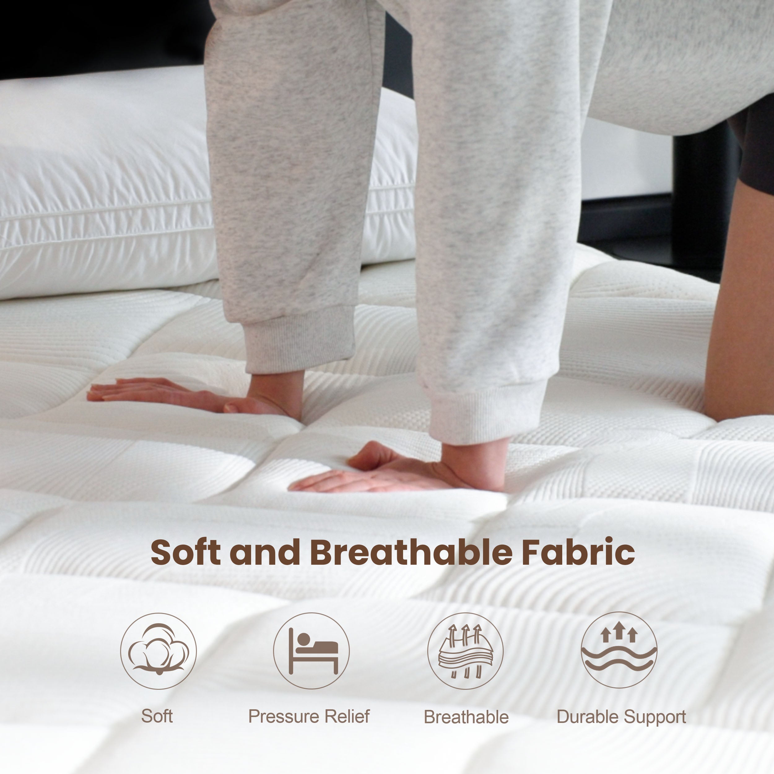 🎉Special Summer Offer!🛏️Mattress 10-12 Inch Hybrid Mattresses in a Box