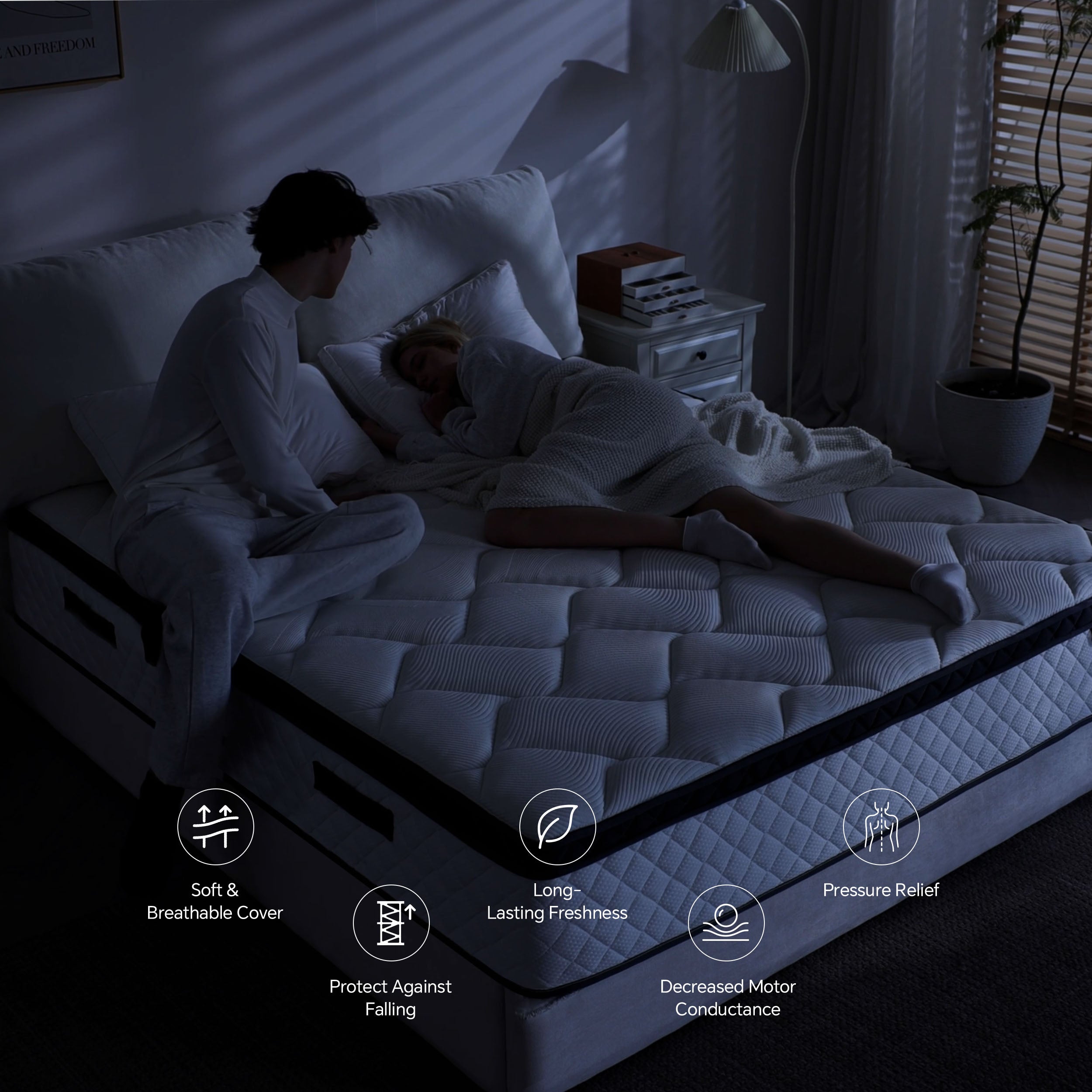 🎉Special Summer Offer!🛏️Mattress 10-12 Inch Hybrid Mattresses in a Box
