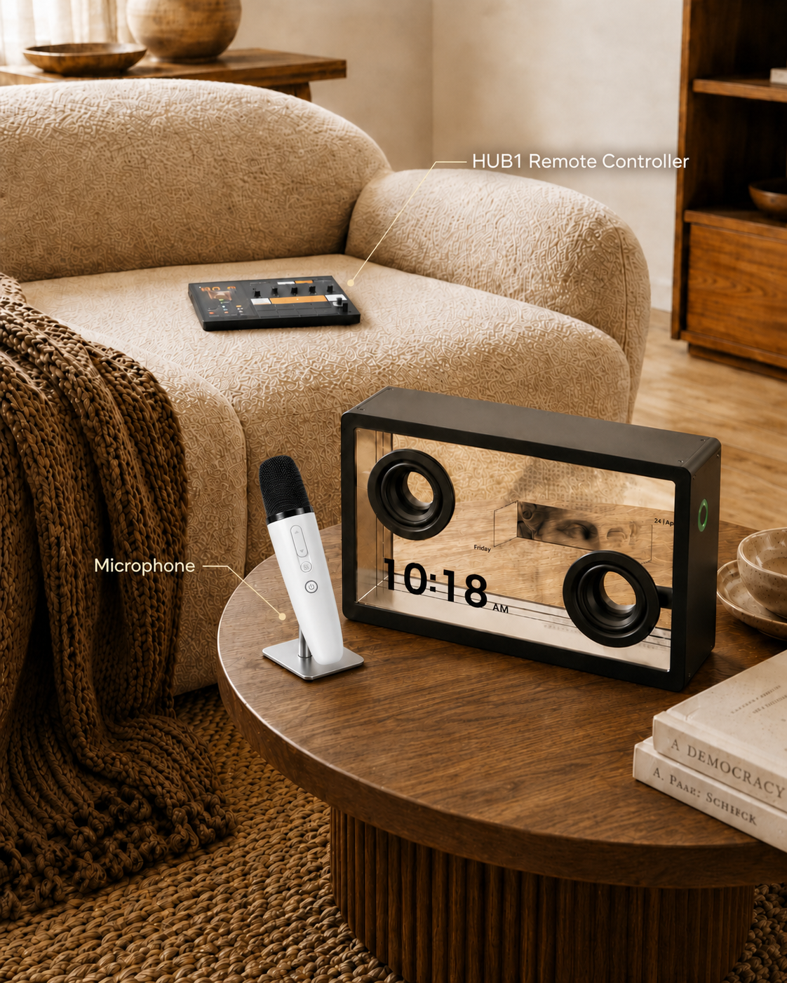 Transparent Glass Lyric Speaker