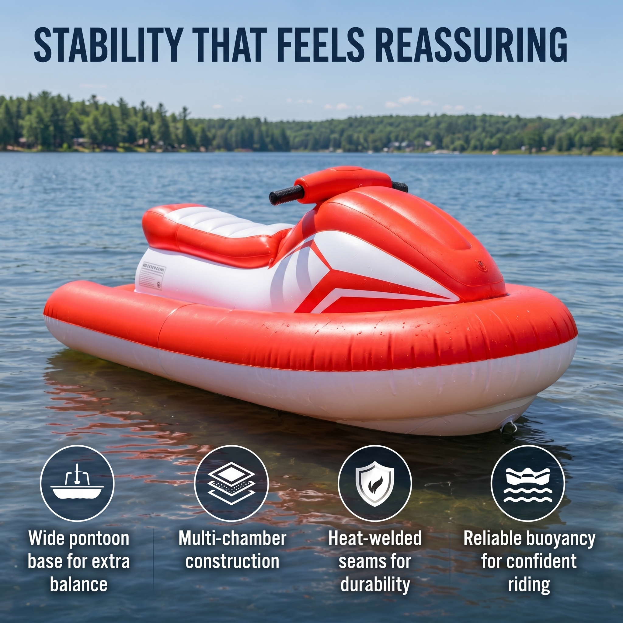 Portable Electric Inflatable Jet Ski for Adults – Battery-Powered Ride-On Watercraft, Up to 10 MPH, Compact & Easy Storage