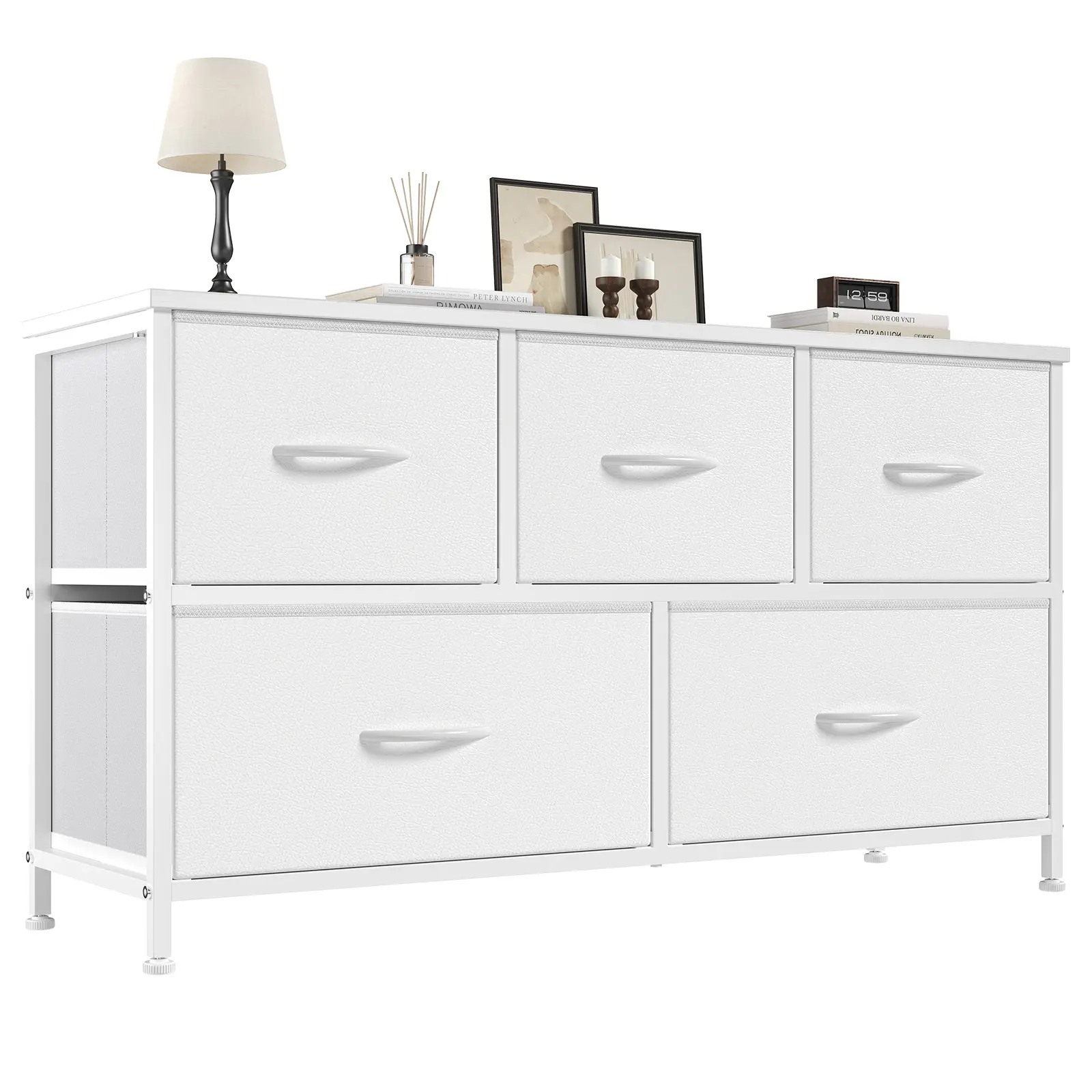 5-Drawer Sturdy Chest of Drawers - Modern Dresser Storage Chest