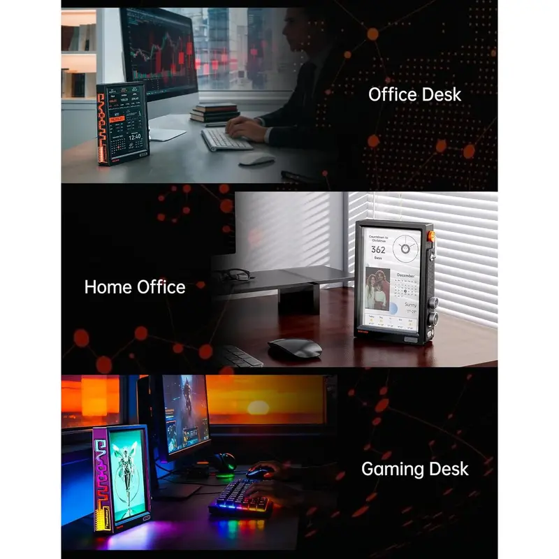 Times Frame WiFi Smart Digital Photo Frame - 10.1in Transparent Desk Display