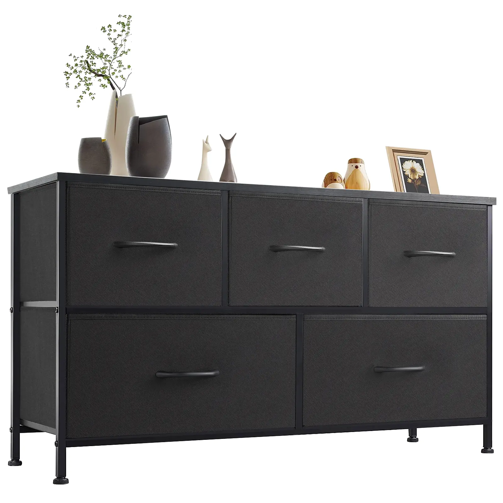 5-Drawer Sturdy Chest of Drawers - Modern Dresser Storage Chest