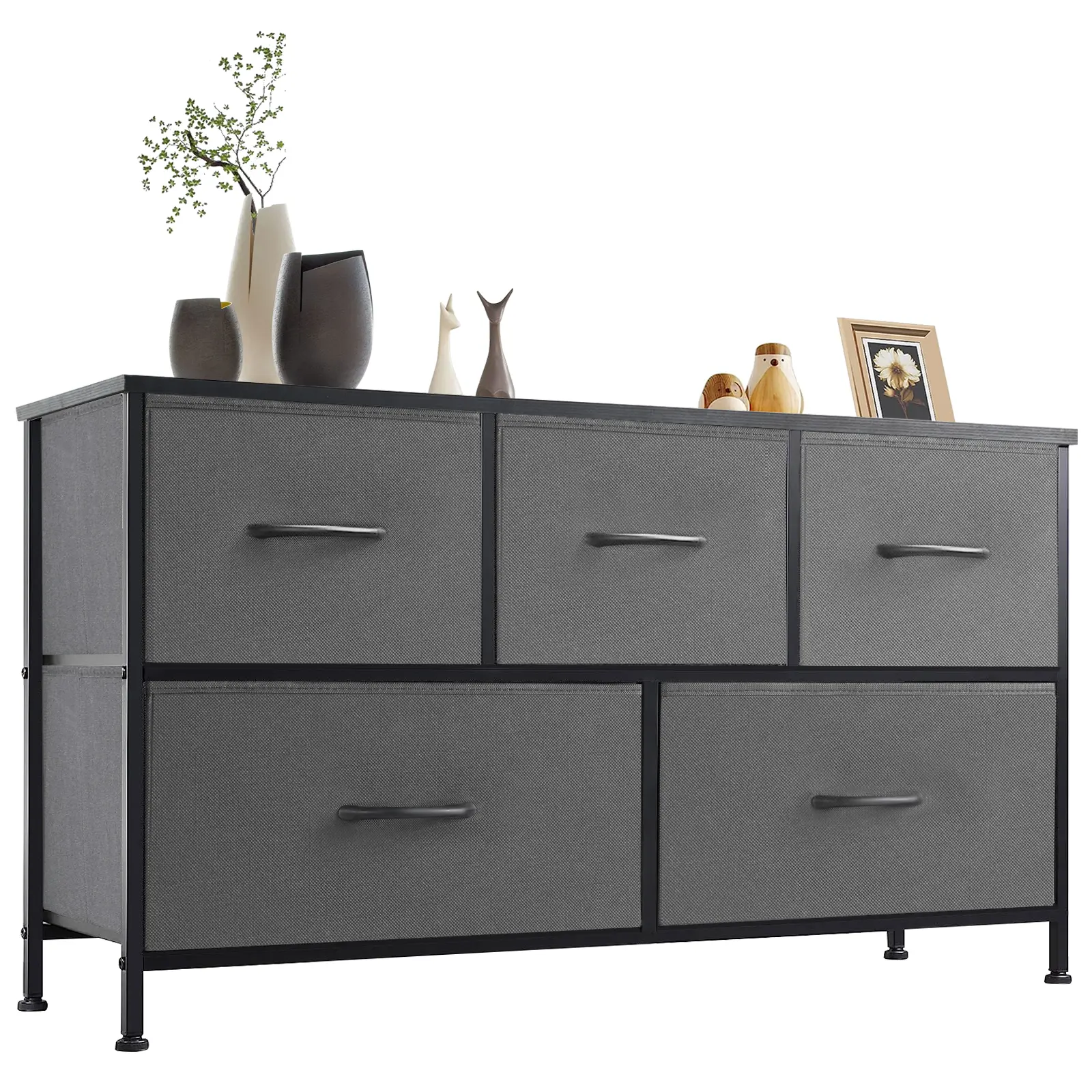 5-Drawer Sturdy Chest of Drawers - Modern Dresser Storage Chest