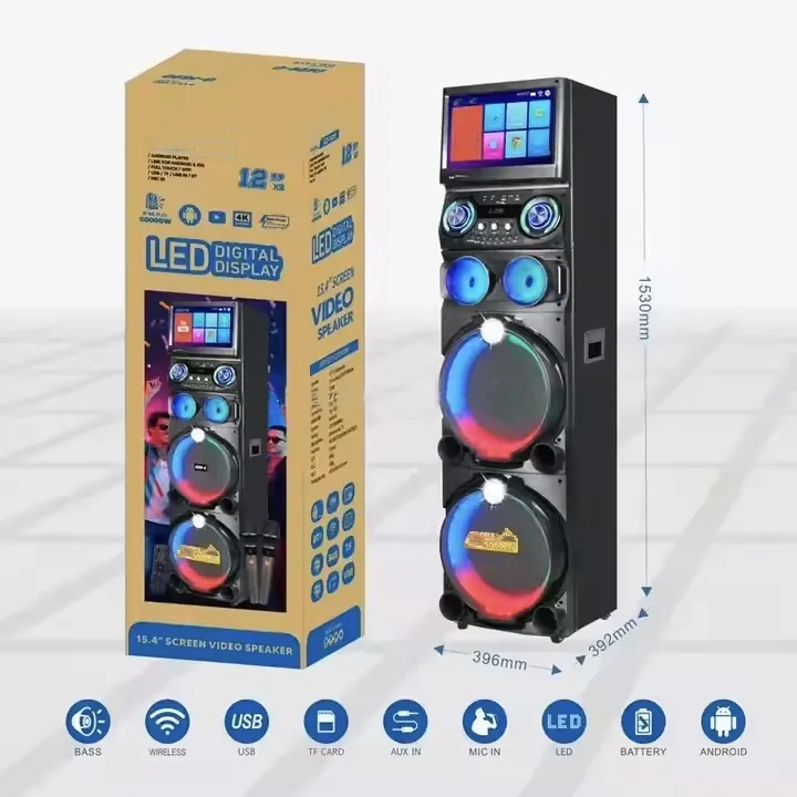 ⚡Last Day 50% OFF🎤 15.4” Video Speaker System