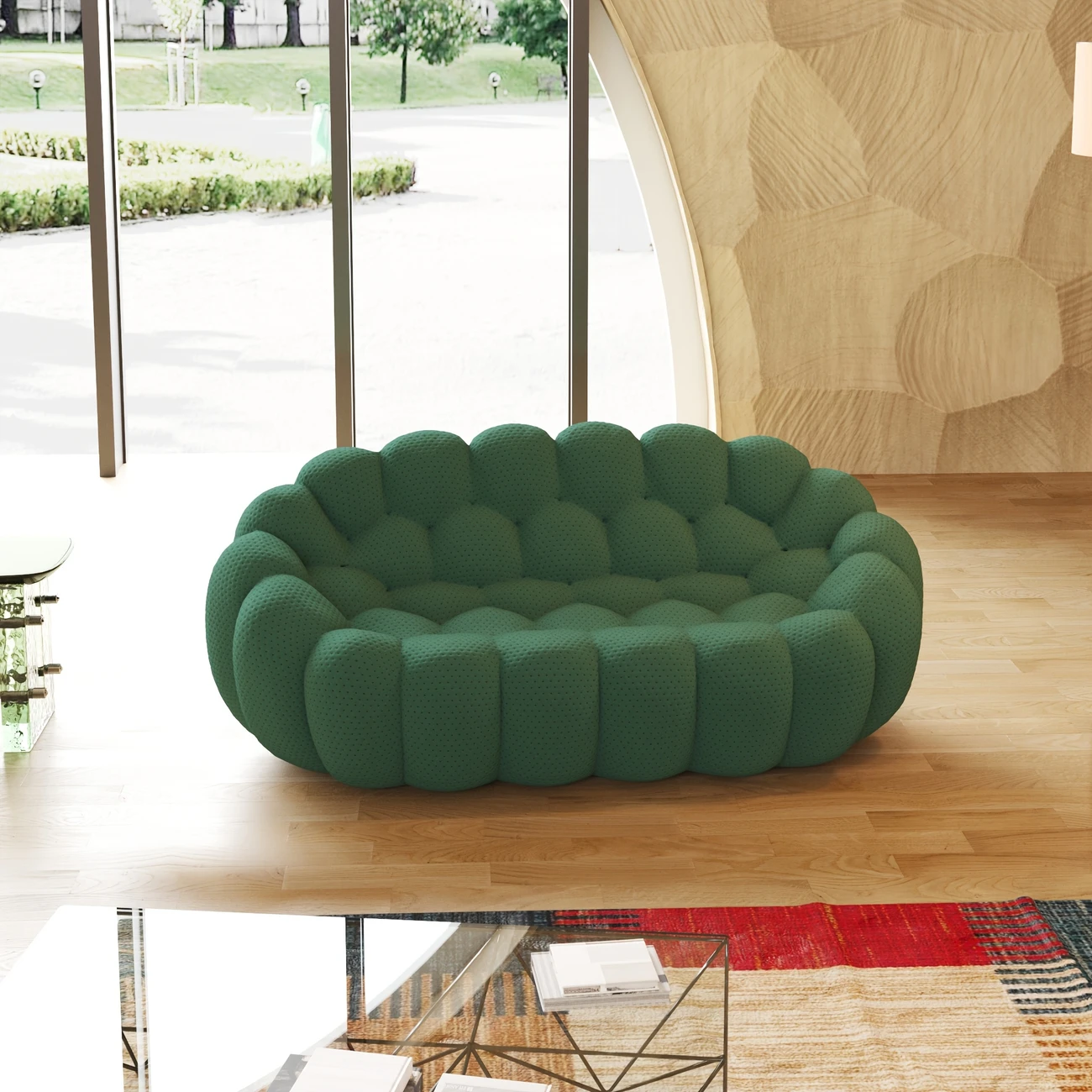 Dark green Bubble Sofa lifestyle scene