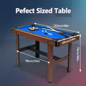 Two wooden pool cues
