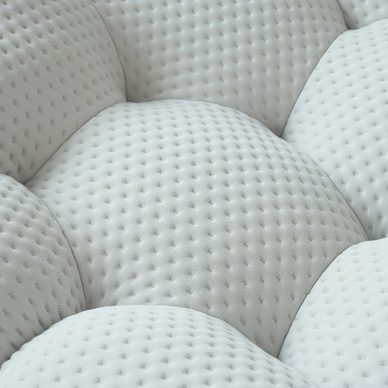 Macro close-up of breathable mesh holes