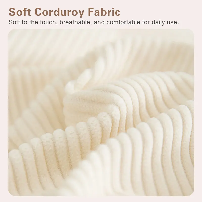 3D-cut corduroy fabric and premium flannel seating surface