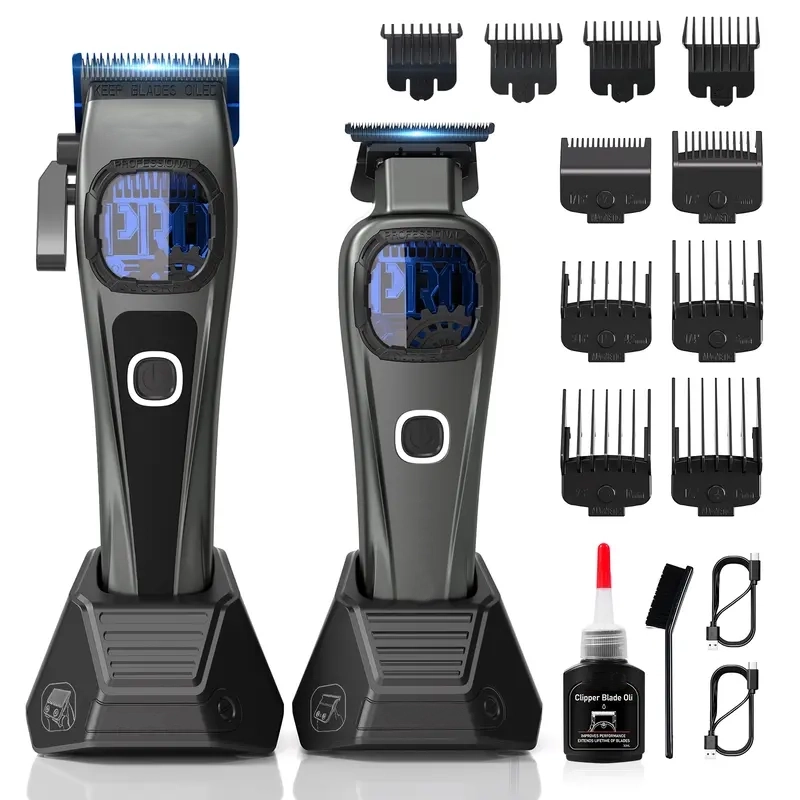 Vector Clipper –Professional Barber Kit – AI-Powered 13,000 RPM Clipper Set