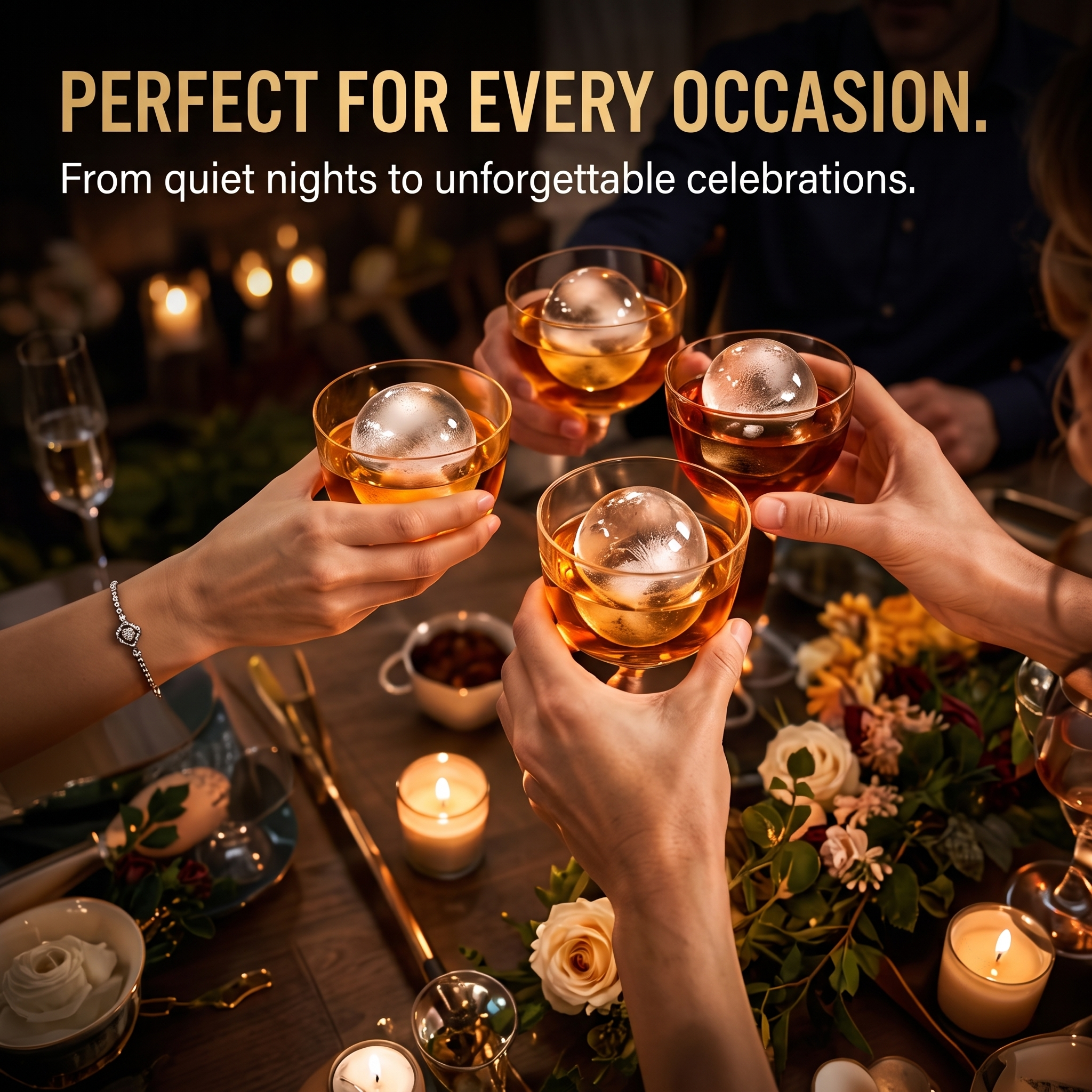 3.2" Clear Ice Ball Maker Countertop, Sphere Ice Maker with Automatic Water Supply, 3 pcs in 15 Mins, 288 pcs/Day, Sphere Ice Maker with Automatic Water Supply, Self-Cleaning, Enhanced Insulation for Whiskey Bar