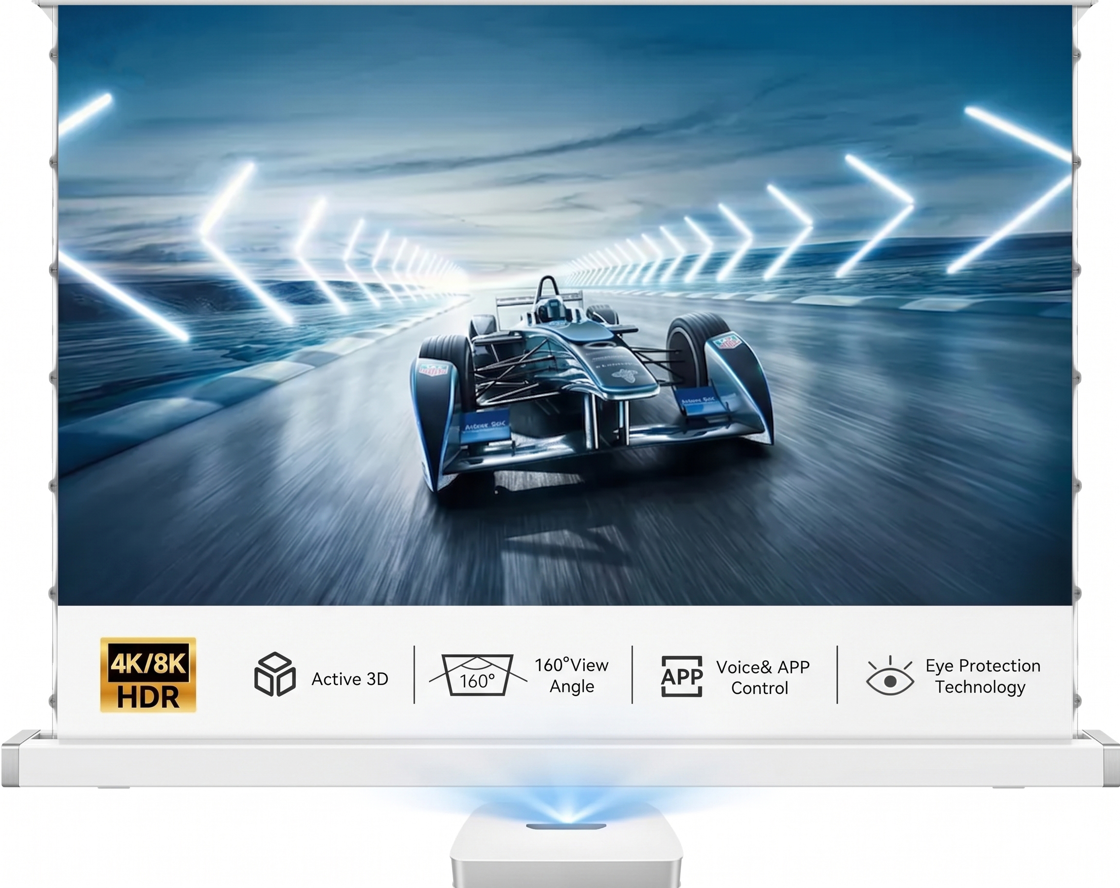 Electric Video Projector Screen