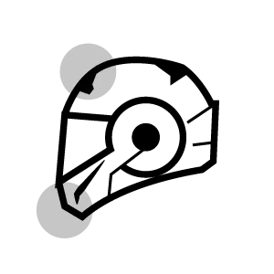 Chin and top vents