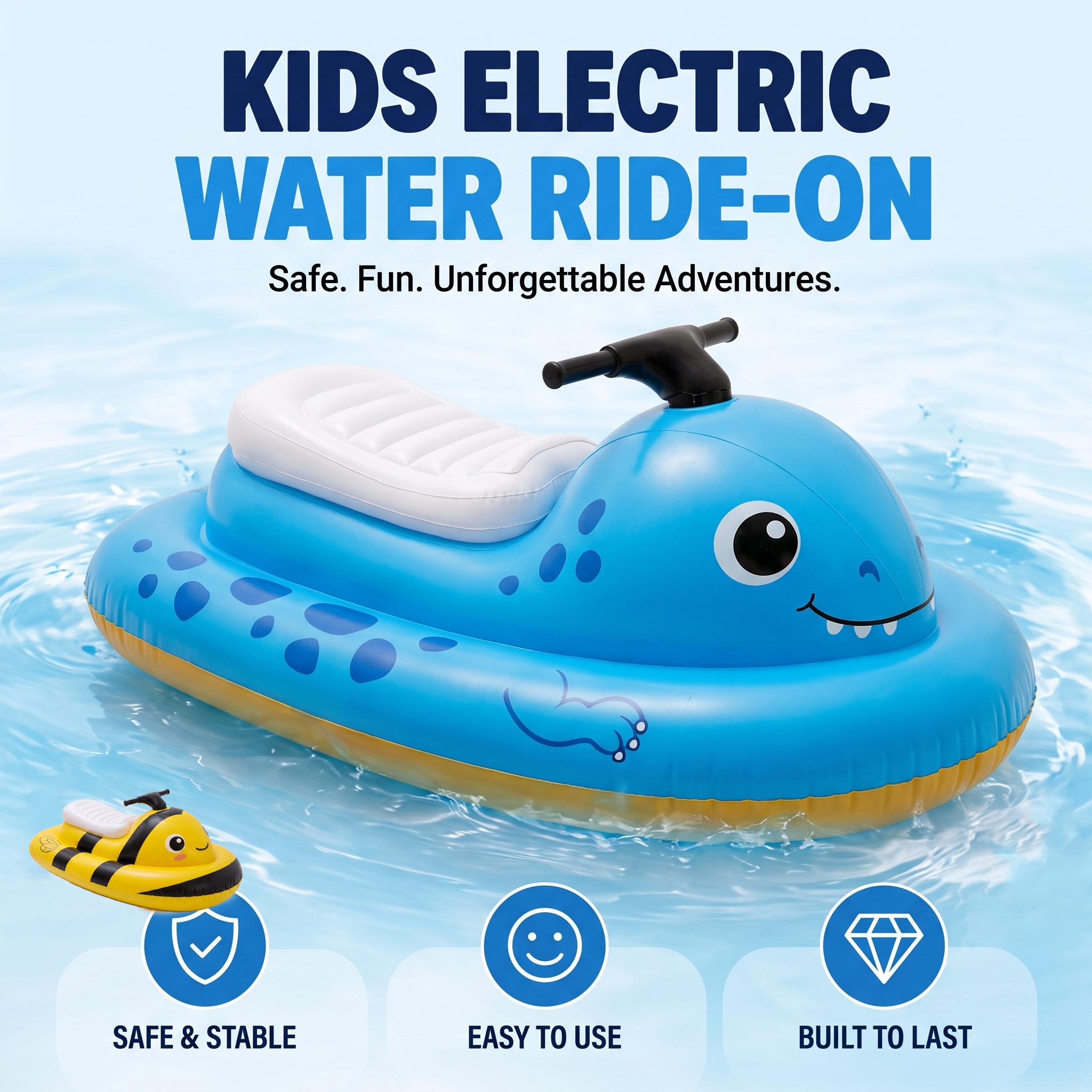 Dinosaur Motorized Ride-On Float for Kids