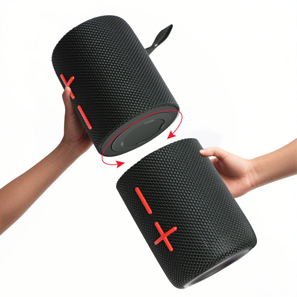 2-in-1 Bluetooth Speaker – Dual-Section Stereo Design, 20W Sound, Waterproof Magnetic Wireless Speaker with 24-Hour Playtime – Perfect for Smartphones & Summer Outdoor Fun
