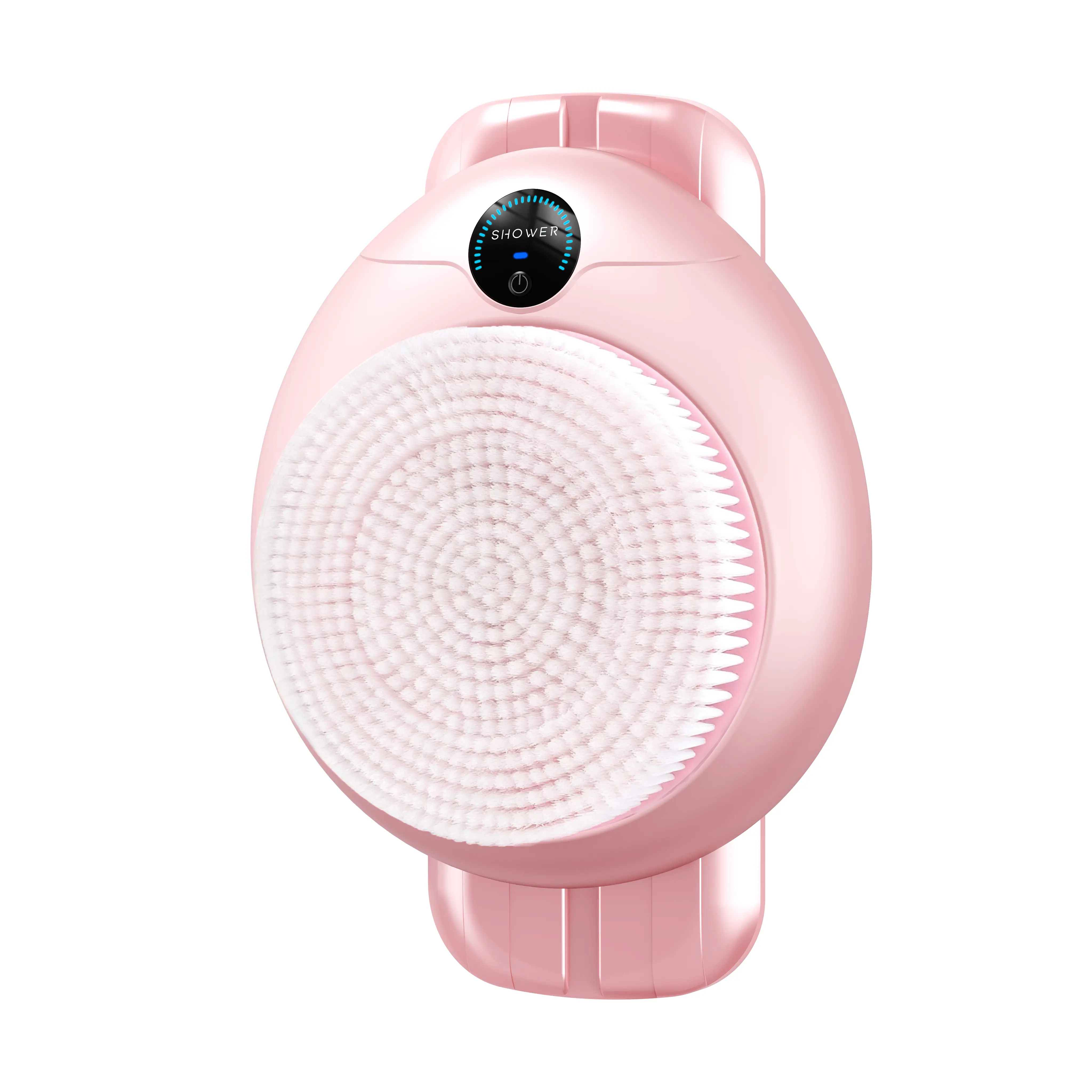 LIVEFULL Smart Wall Mounted Exfoliating Brush,Smart Electric Shower Brush for Body - Wall Mounted Back Scrubber with 3 Speeds & 360° Rotation, Rechargeable Exfoliating Brush with Soft Bristles, Hands-Free Deep Cleansing for Men & Women