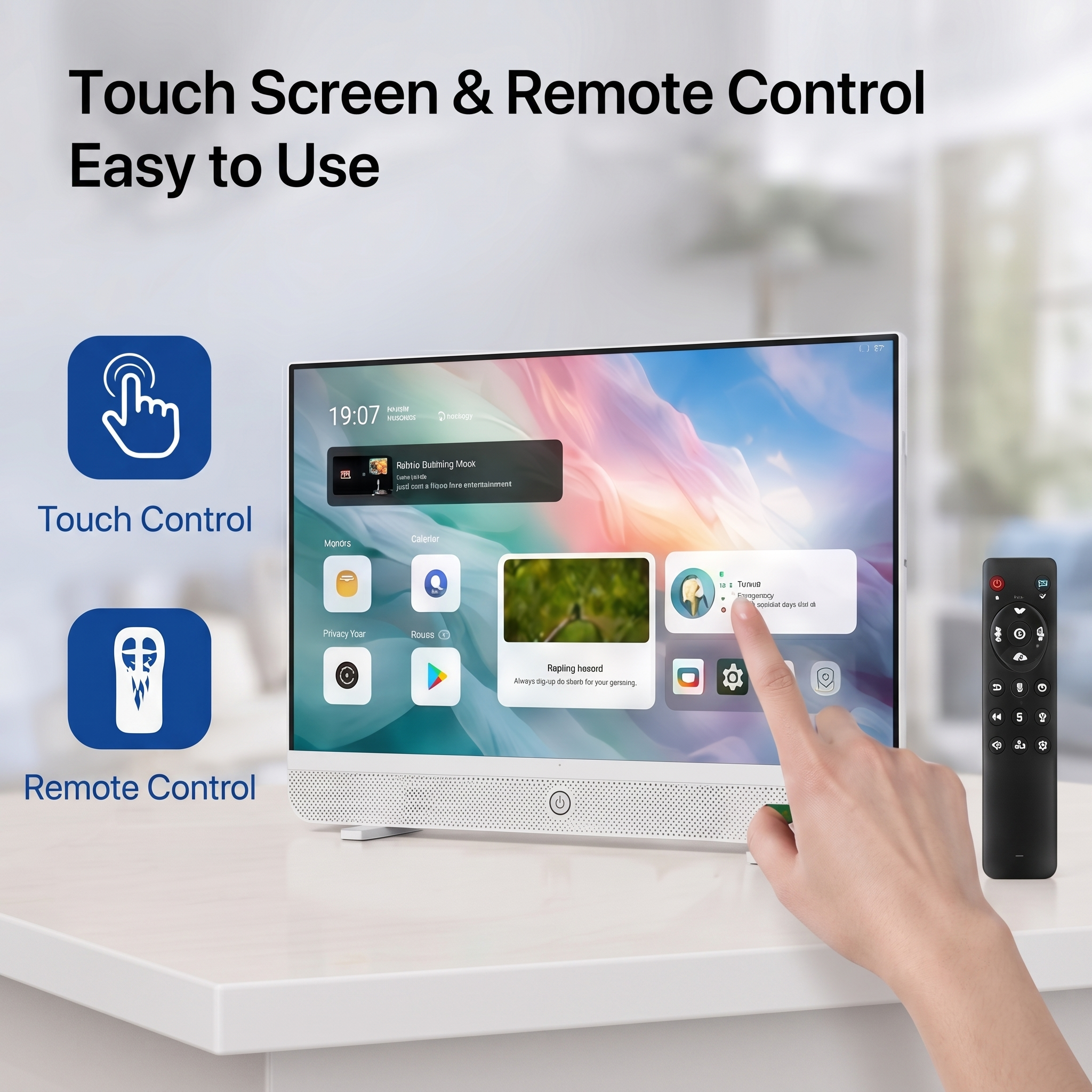 Small Smart TV Full HD 4K| Kitchen Smart TV, Flat Screen Television with Loud Dual Stereo Speakers, 178° Viewing & Wi/Fi