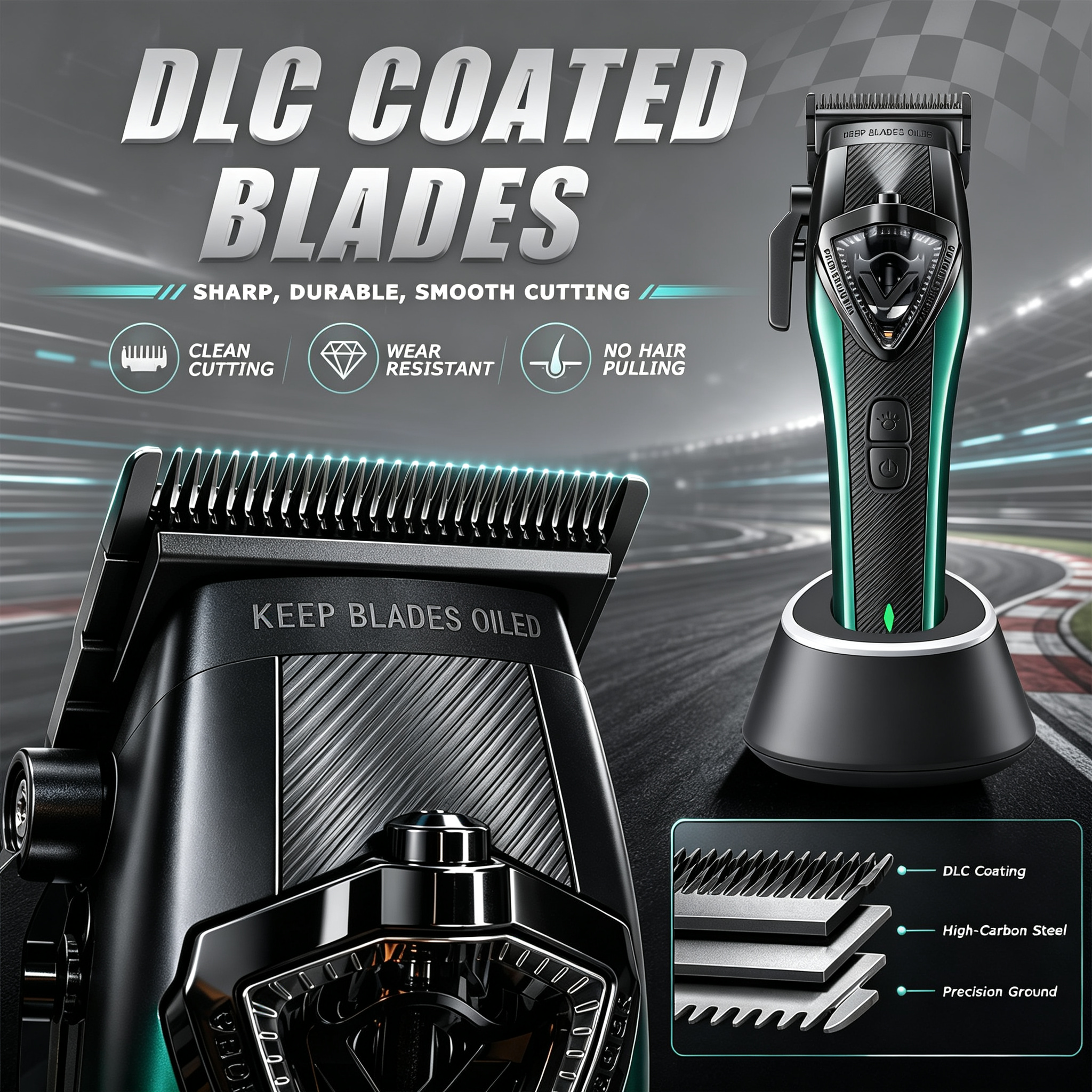 Professional Hair Clippers for Men Kit