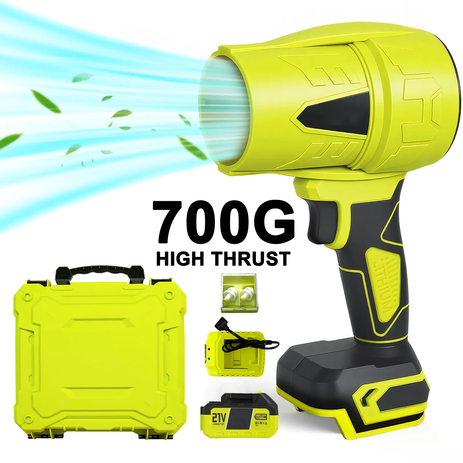 🔥Hot Sale 49% Off Turbo Jet Leaf Blower | Cordless Leaf Blower for Yard Leaves