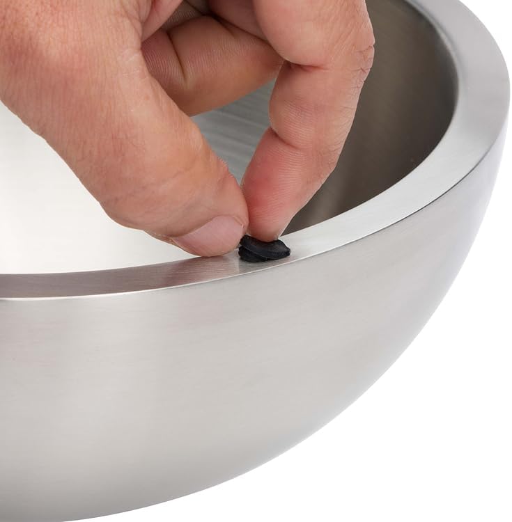 Dip Chiller Bowl - 35oz Capacity - Frozen Ice Stainless Steel Party Serving Bowl - Insulated Dip Dish Platter Keeps Salsa, Guacamole, Condiments, Sauces, Salad & Food Hot or Cold (1 Bowl)