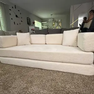 Customer review photo of beige cloud sofa