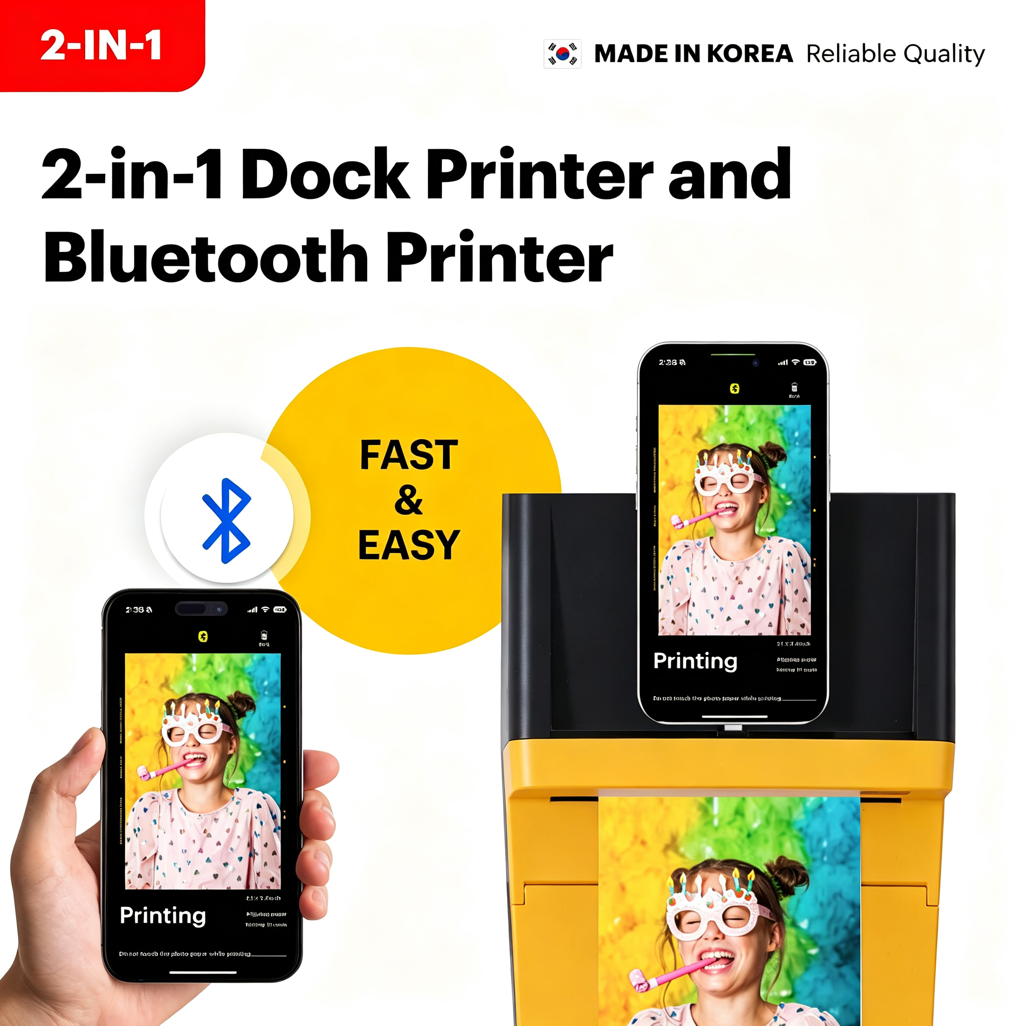Instant Photo Printer Accessory Bundle (4x6 inches), Initial 10 Sheets + 40 Sheet Pack