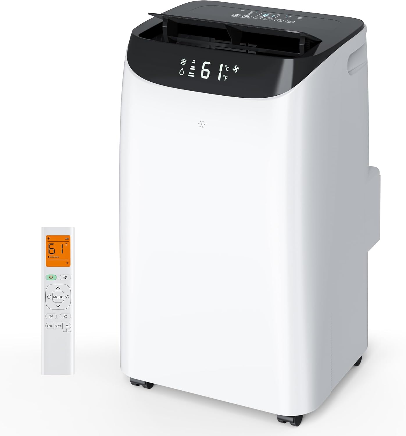 Inverter 16000BTU Portable Air Conditioners with Remote, Free Stand Cooling Portable AC Unit for Room up to 800 sq.ft, with Dehumidifier & Fan, Dual Hose, Quiet Sleep Mode(35dB), Windows Kit