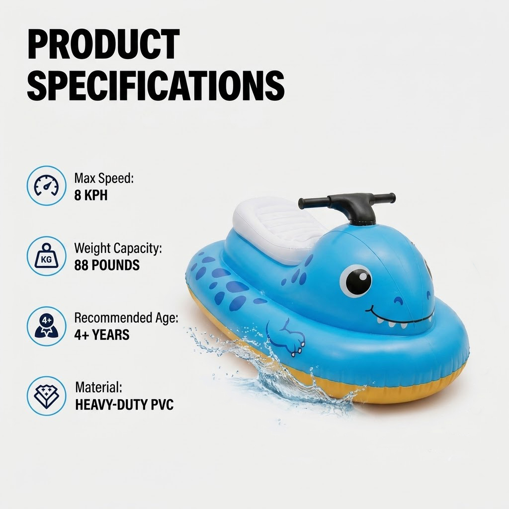 Dinosaur Motorized Ride-On Float for Kids