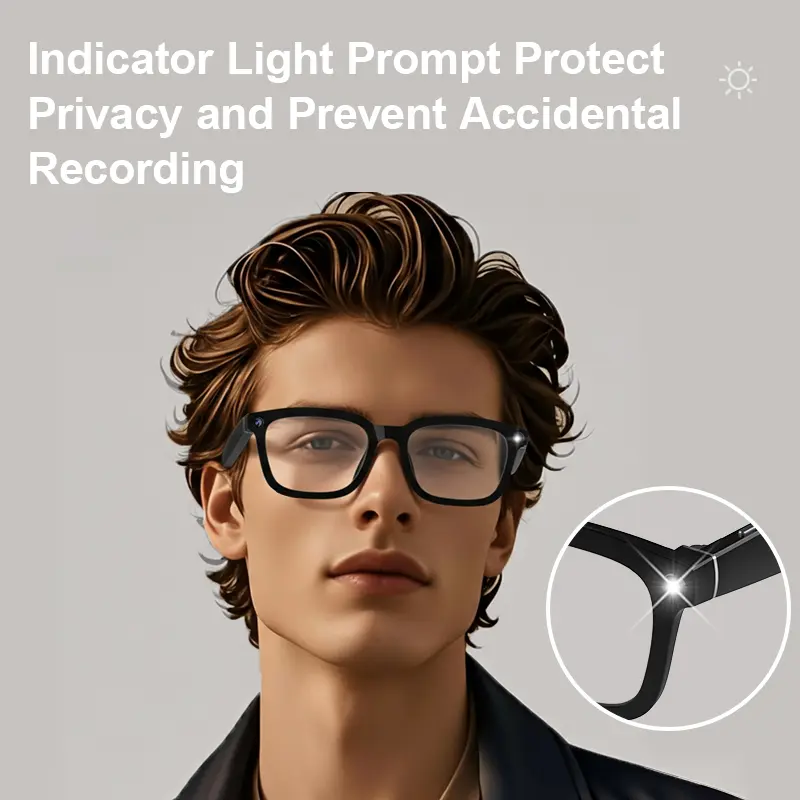 Smart Bluetooth Glasses with 1080p Camera & Audio
