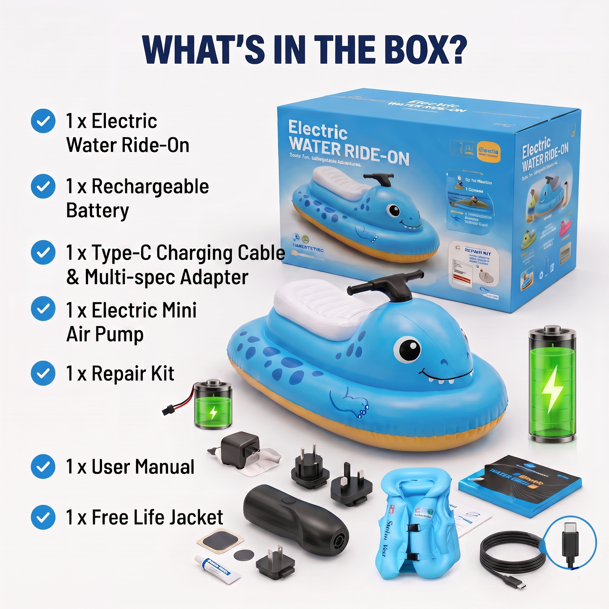 Dinosaur Motorized Ride-On Float for Kids